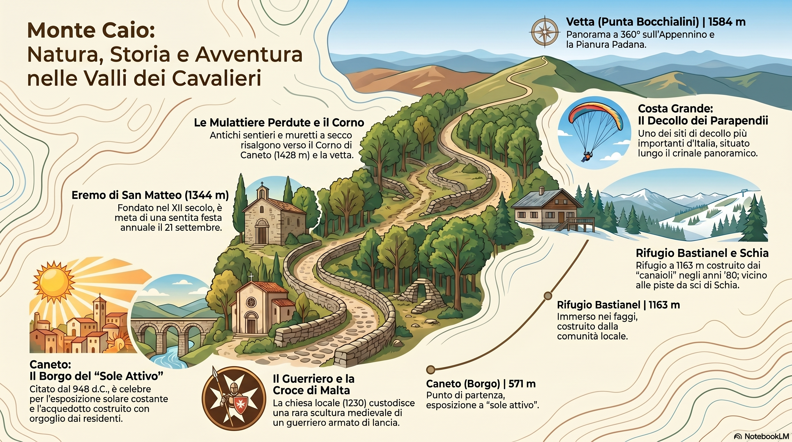 Infografica — Il Monte Caio